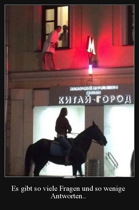 Es gibt so viele Fragen und so wenige Antworten..