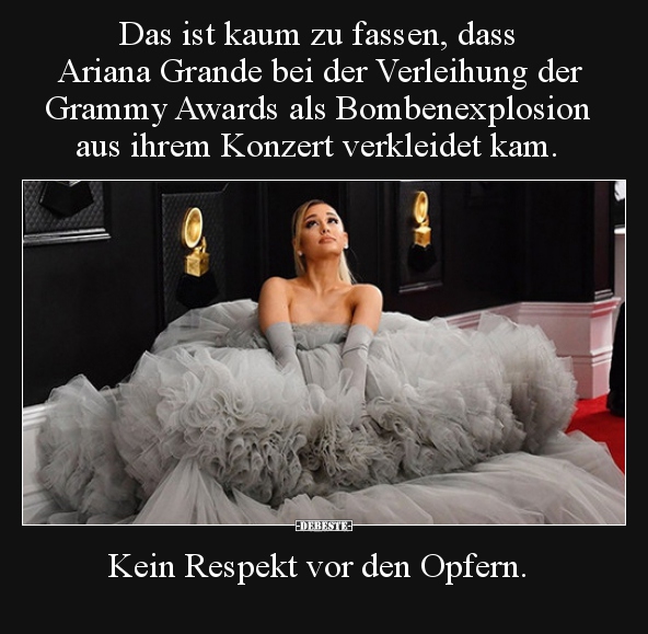 Das ist kaum zu fassen, dass Ariana Grande bei der.. - Lustige Bilder | DEBESTE.de