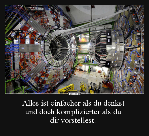 Alles ist einfacher als du denkst und doch komplizierter als du dir vorstellest