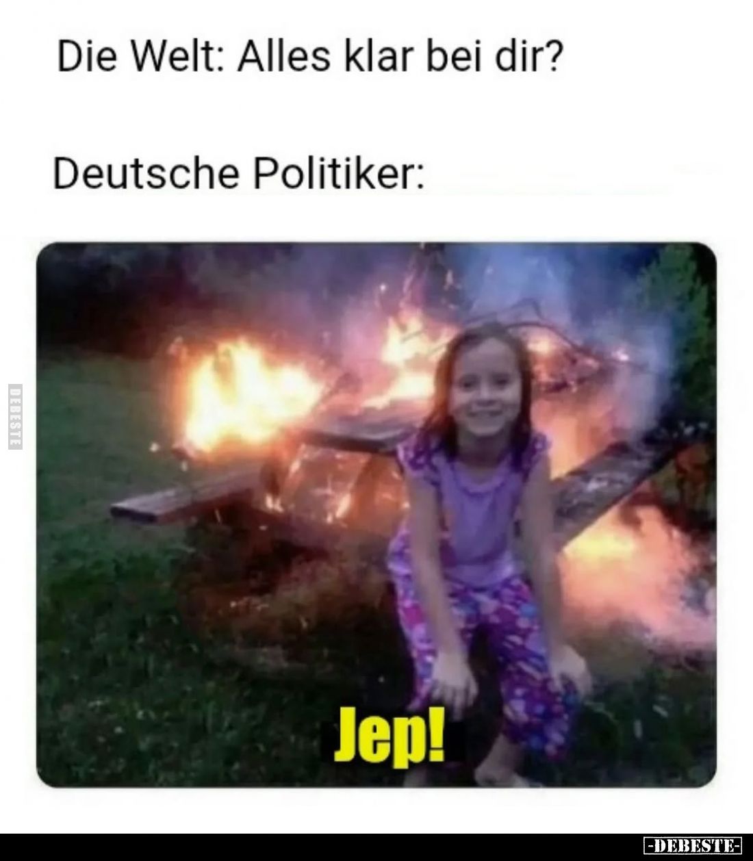 Die Welt: Alles klar bei dir? -
Deutsche Politiker: