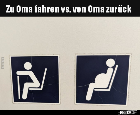 Zu Oma fahren vs. von Oma zurück.. - Lustige Bilder | DEBESTE.de