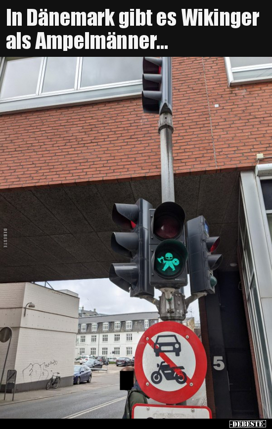 In Dänemark gibt es Wikinger als Ampelmänner... - Lustige Bilder | DEBESTE.de