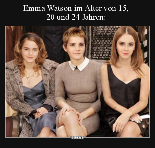Emma Watson im Alter von 15, 20 und 24 Jahren.. - Lustige Bilder | DEBESTE.de