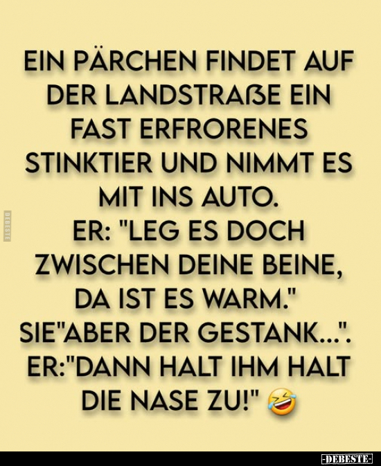 Ein Pärchen findet auf der Landstraße.. - Lustige Bilder | DEBESTE.de