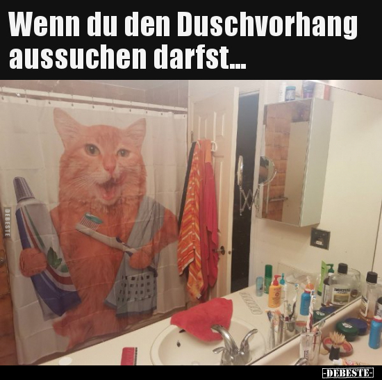Wenn du den Duschvorhang aussuchen darfst... - Lustige Bilder | DEBESTE.de