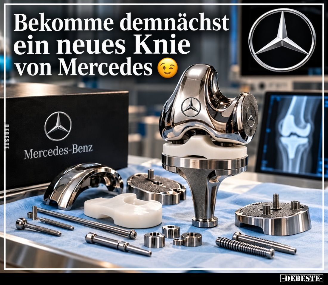 Bekomme demnächst ein neues Knie von Mercedes