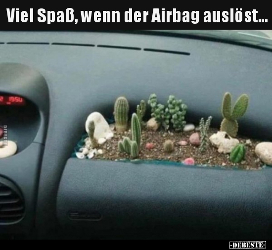 Viel Spaß, wenn der Airbag auslöst...
