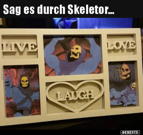 Sag es durch Skeletor...