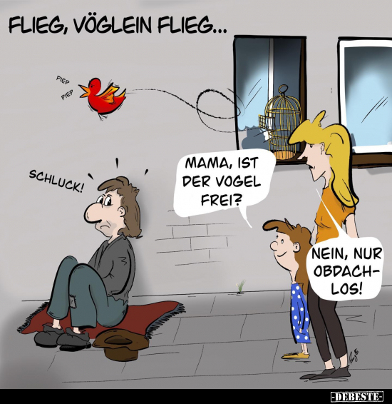 Flieg, Vöglein flieg.. - Lustige Bilder | DEBESTE.de