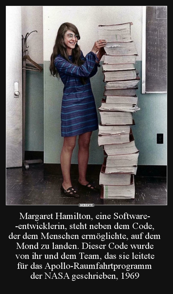 Margaret Hamilton, eine Softwareentwicklerin, steht.. - Lustige Bilder | DEBESTE.de