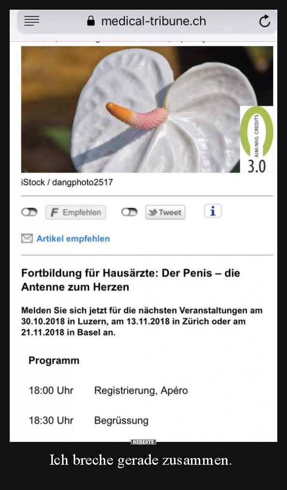 Ich breche gerade zusammen...
