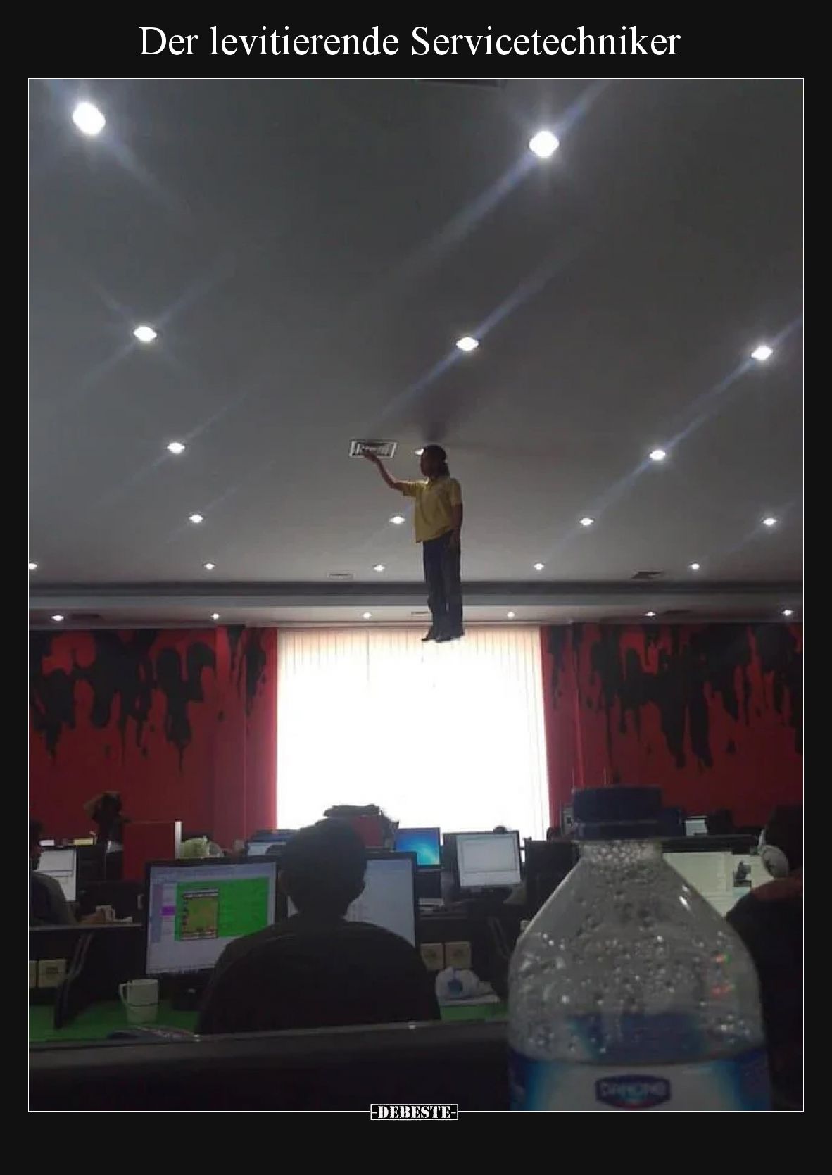 Der levitierende Servicetechniker