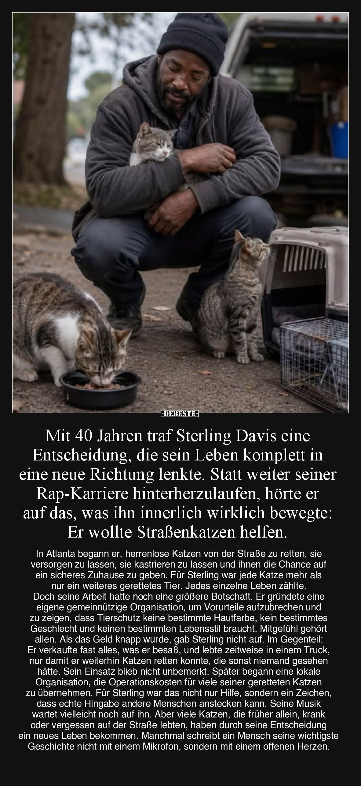Mit 40 Jahren traf Sterling Davis eine Entscheidung, die sein Leben komplett in eine neue Richtung lenkte. Statt weiter seine...