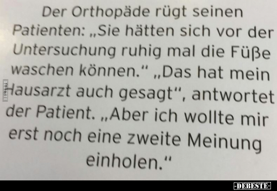 Der Orthopäde rügt seinen Patienten: "Sie hätten sich vor.." - Lustige Bilder | DEBESTE.de