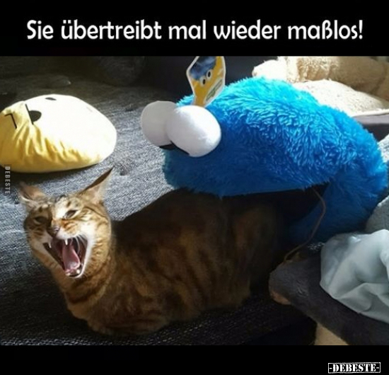 Sie übertreibt mal wieder maßlos!