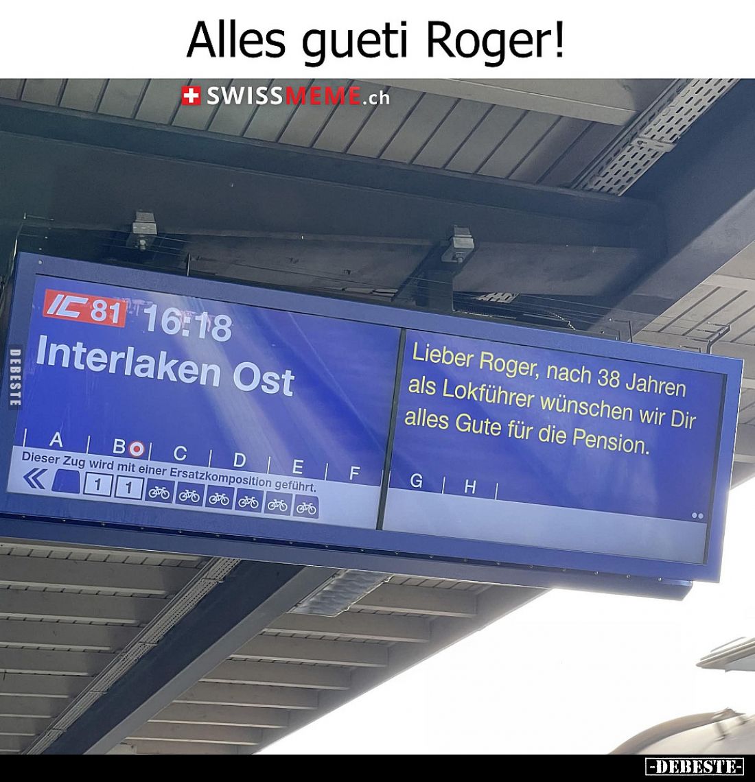 Alles gueti Roger!