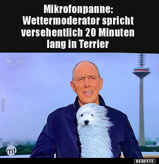Mikrofonpanne: Wettermoderator spricht versehentlich... - Lustige Bilder | DEBESTE.de