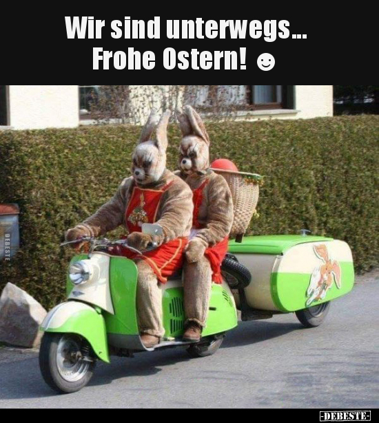  Wir sind unterwegs... Frohe Ostern! - Lustige Bilder | DEBESTE.de