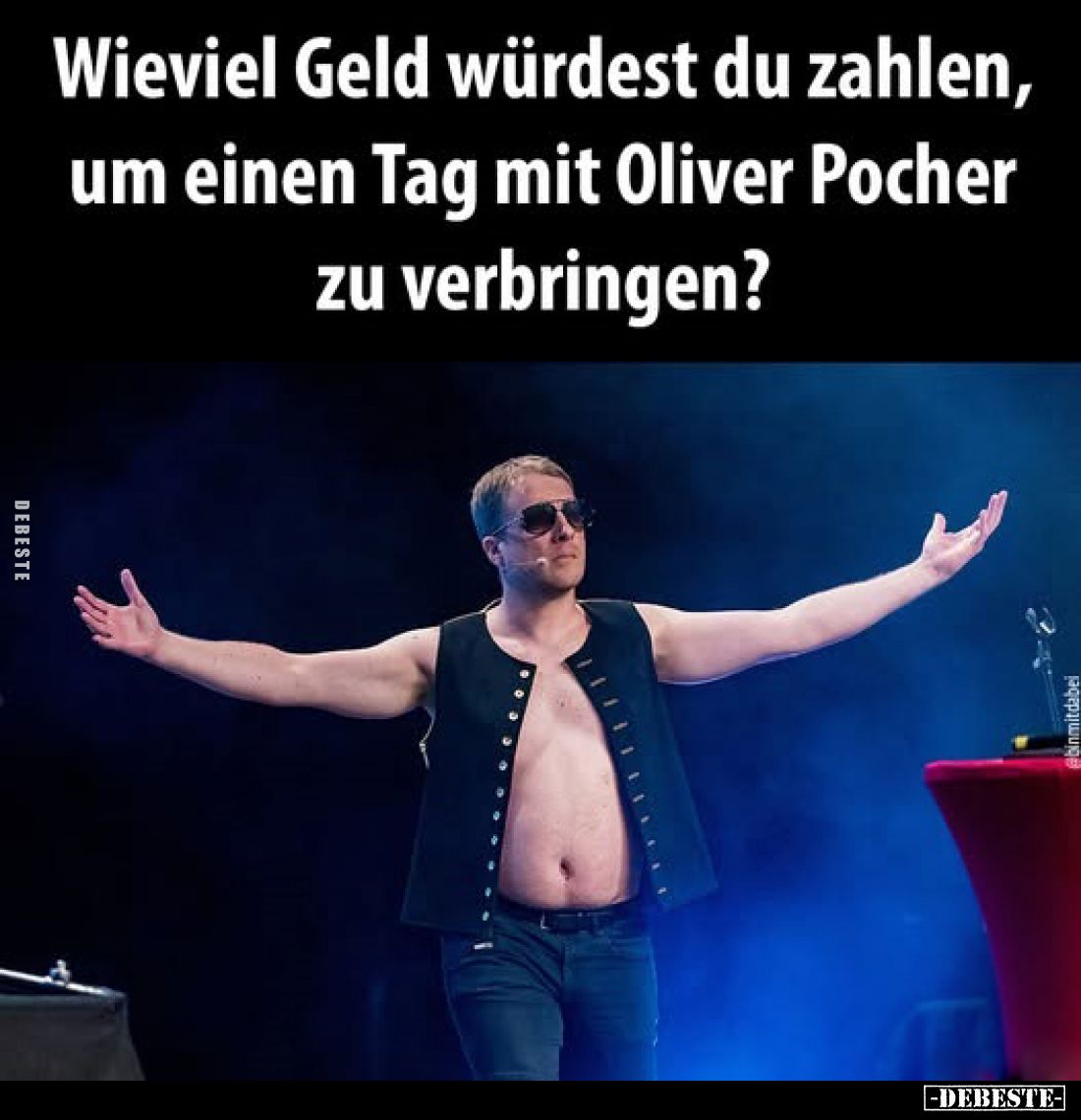 Wieviel Geld würdest du zahlen, um einen Tag mit Oliver Pocher zu verbringen?