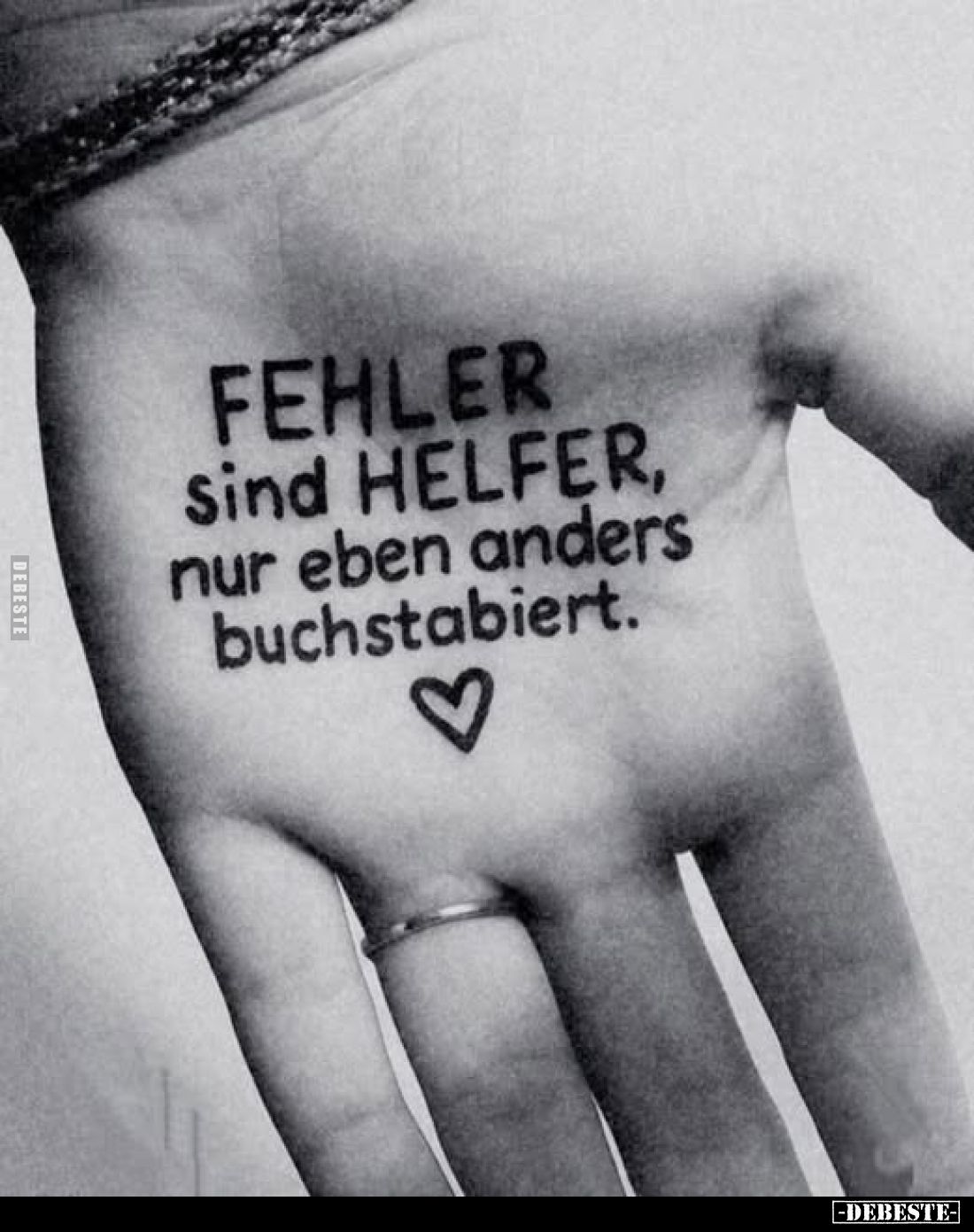 FEHLER sind HELFER, nur eben anders buchstabiert.