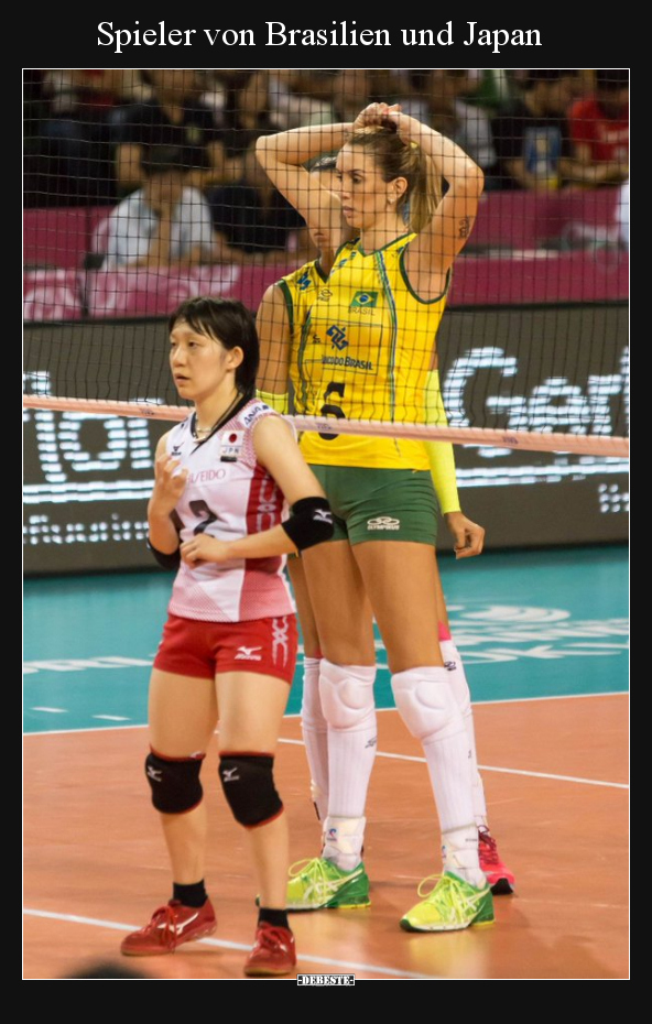 Spieler von Brasilien und Japan.. - Lustige Bilder | DEBESTE.de