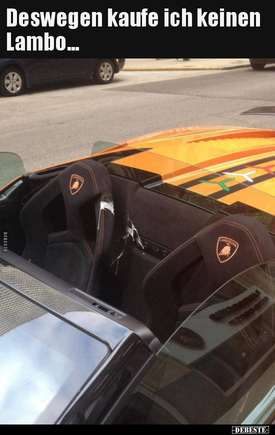 Deswegen kaufe ich keinen Lambo...