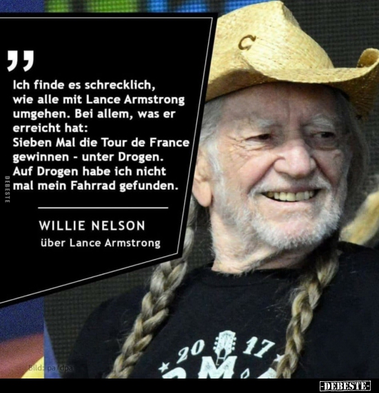 Ich finde es schrecklich, wie alle mit Lance Armstrong umgehen..