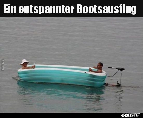 Ein entspannter Bootsausflug.. - Lustige Bilder | DEBESTE.de