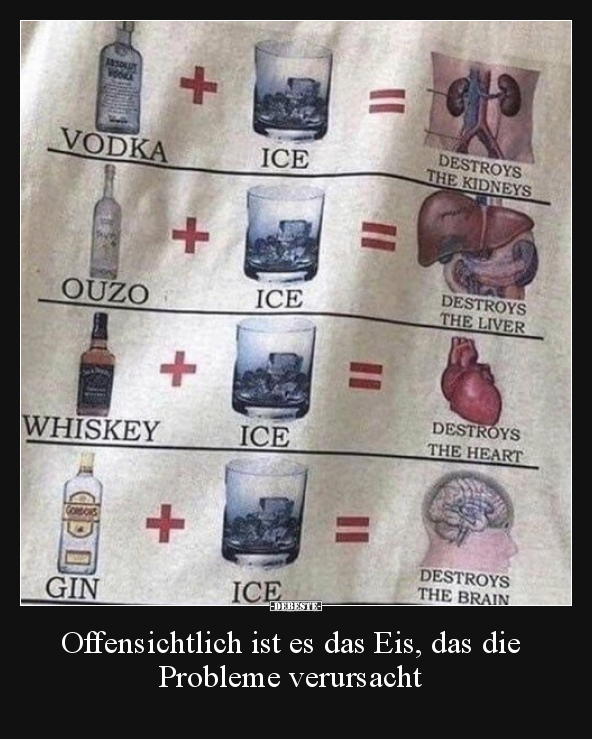 Offensichtlich ist es das Eis, das die Probleme.. - Lustige Bilder | DEBESTE.de