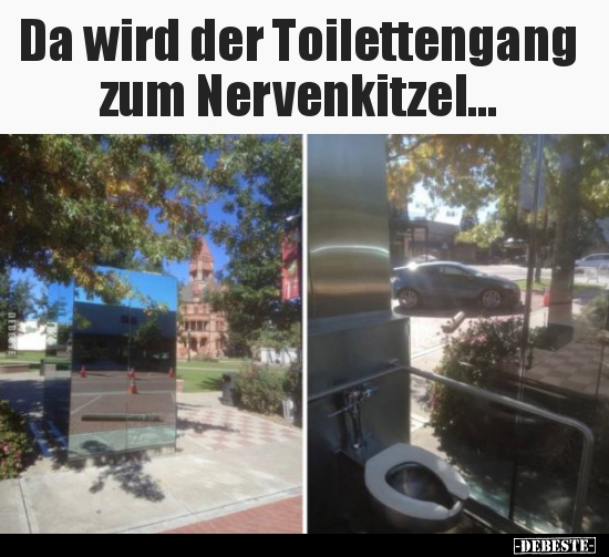 Da wird der Toilettengang zum Nervenkitzel... - Lustige Bilder | DEBESTE.de
