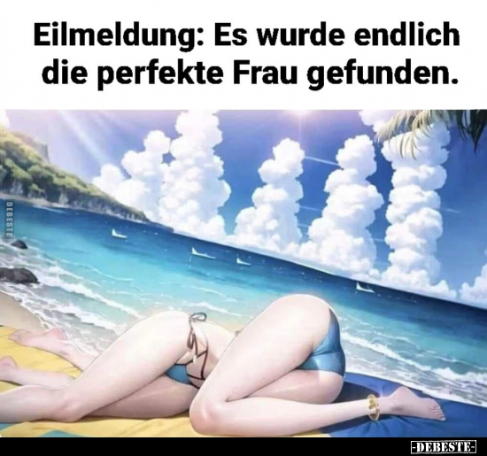 Eilmeldung, Perfekte Frau, Frau