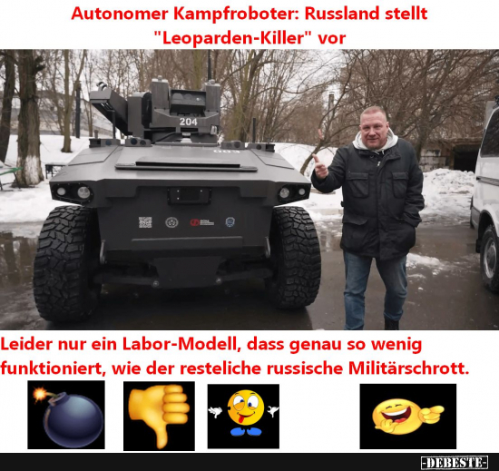 Putins neuester Militärschrott - Lustige Bilder | DEBESTE.de