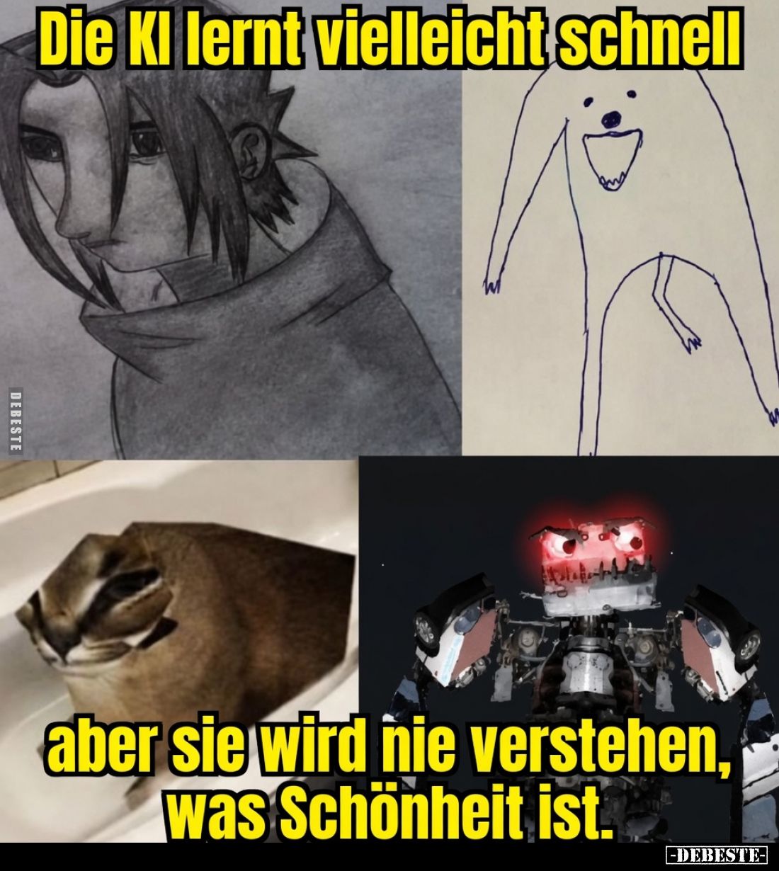 Die KI lernt vielleicht schnell, aber sie wird nie verstehen, was Schönheit ist.