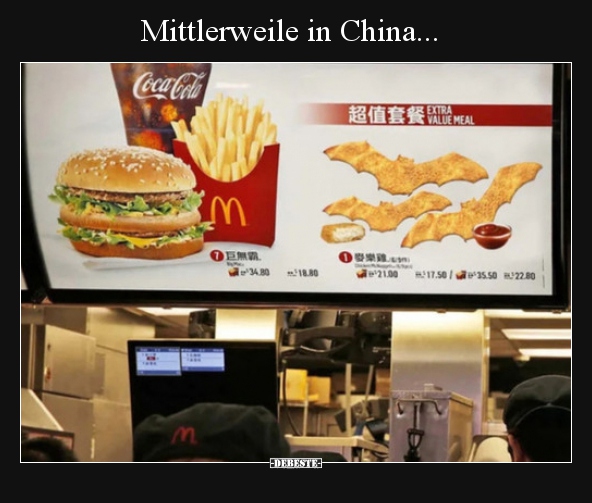 Mittlerweile in China...