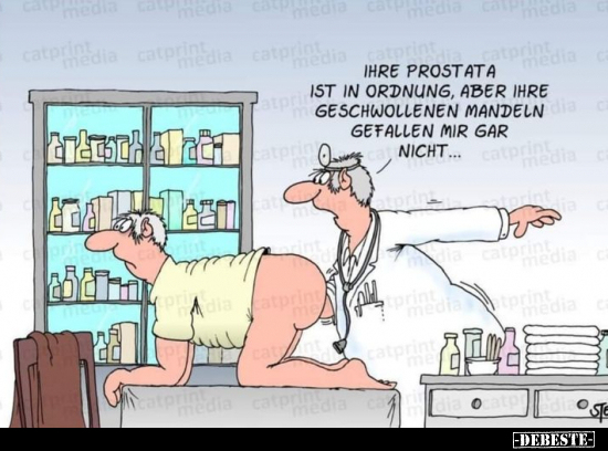 Ihre Prostata ist in Ordnung, aber ihre geschwollenen Mandeln.. - Lustige Bilder | DEBESTE.de