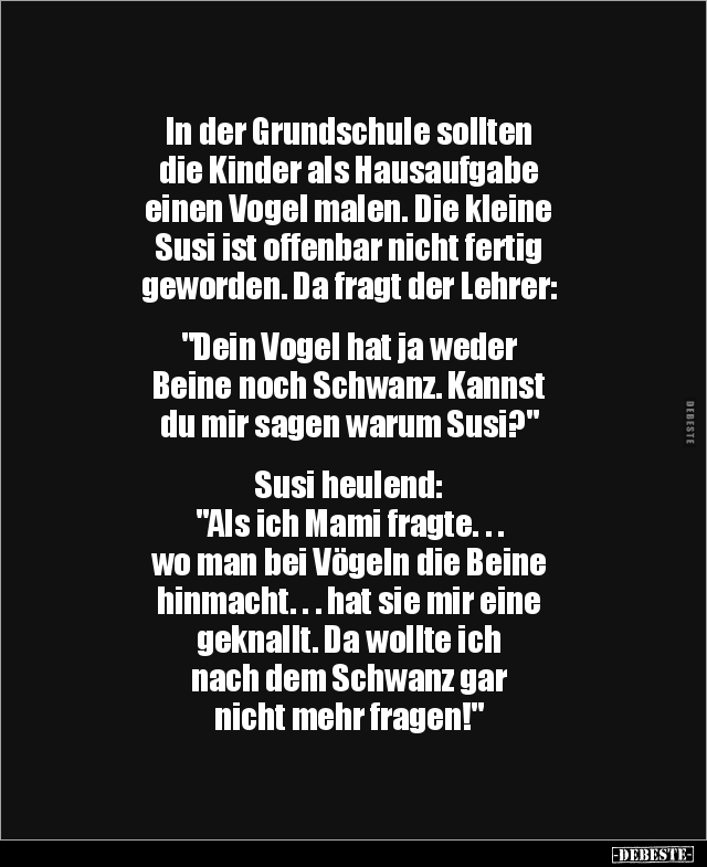 In der Grundschule sollten die Kinder.. - Lustige Bilder | DEBESTE.de