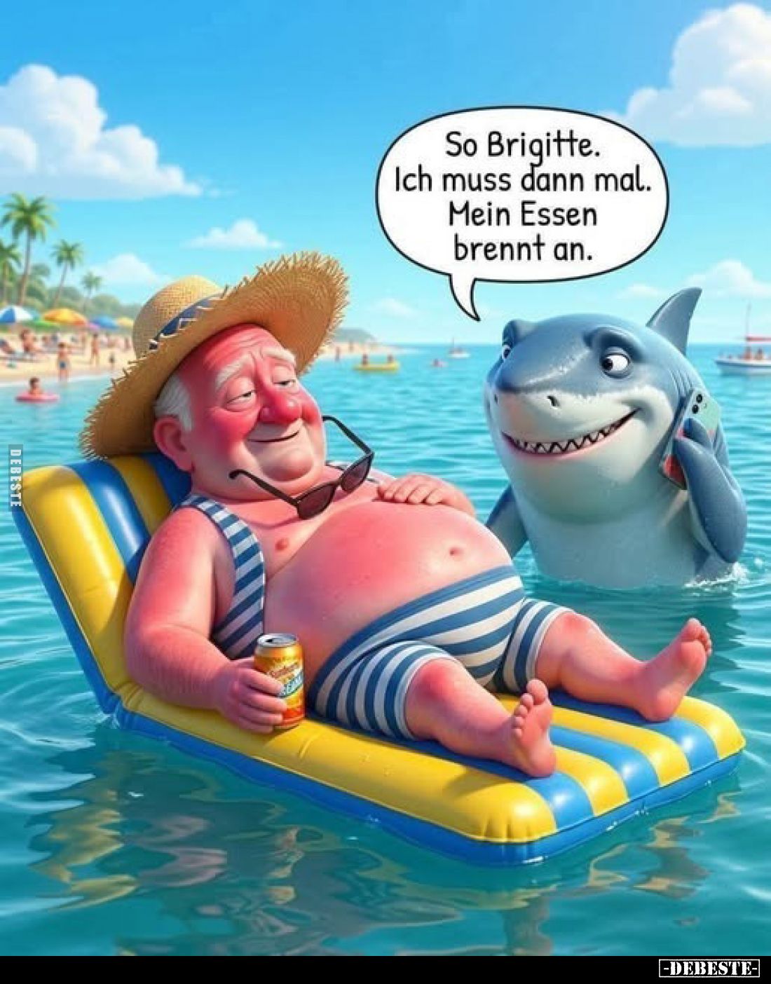 So Brigitte. Ich muss dann mal.
Mein Essen brennt an.