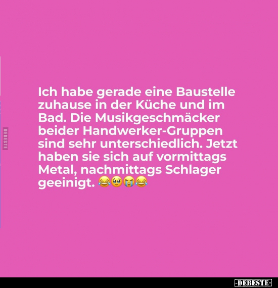 Ich habe gerade eine Baustelle zuhause in der Küche und im Bed.. - Lustige Bilder | DEBESTE.de