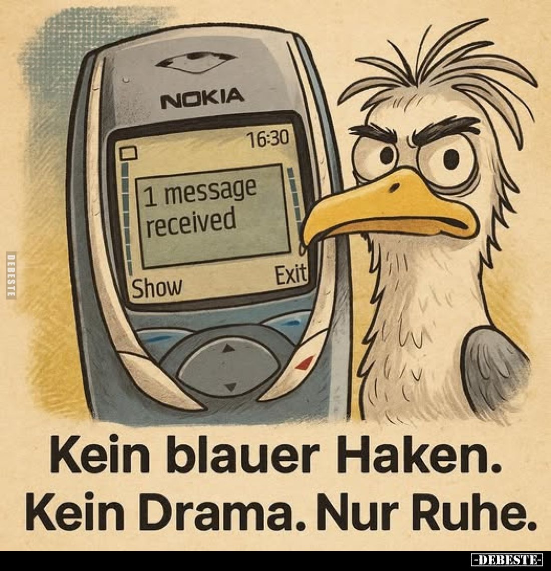 Kein blauer Haken. Kein Drama. Nur Ruhe.
