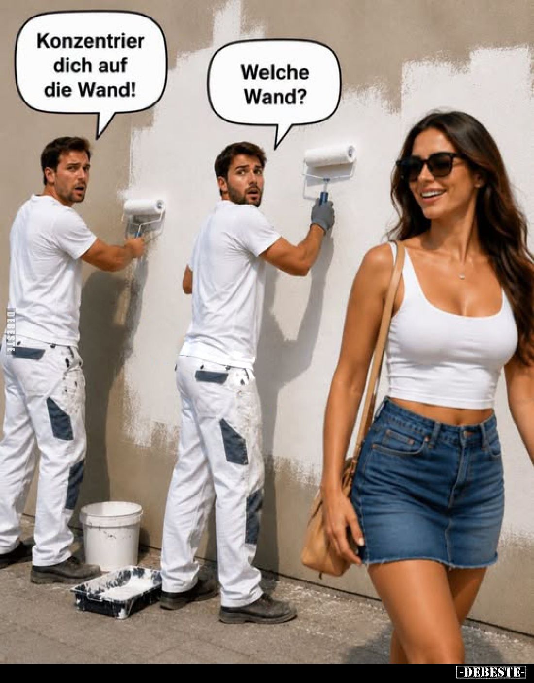 Konzentrier dich auf die Wand! -
Welche Wand?