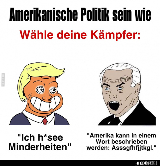 Amerikanische Politik sein wie Wähle deine Kämpfer.. - Lustige Bilder | DEBESTE.de