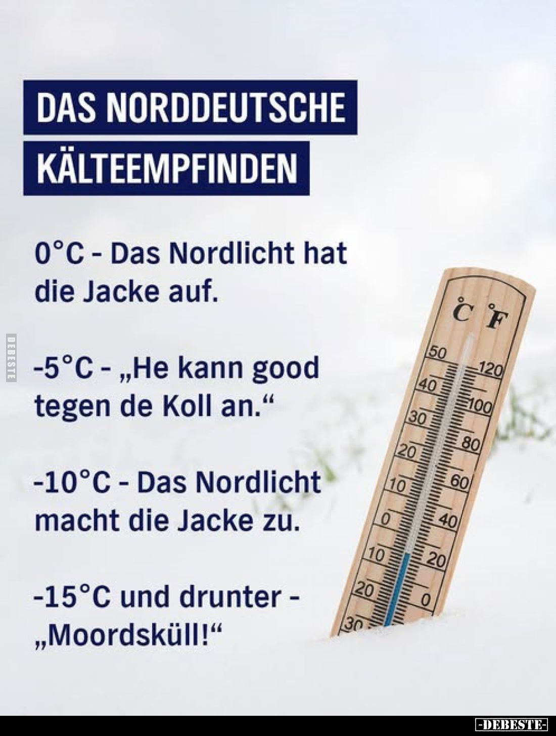 DAS NORDDEUTSCHE KÄLTEEMPFINDEN.. - Lustige Bilder | DEBESTE.de