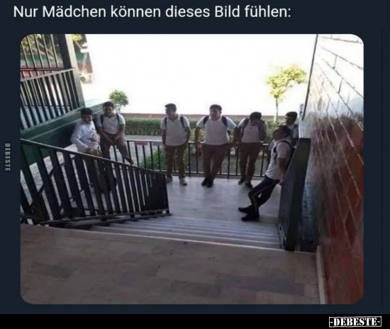 Nur Mädchen können dieses Bild fühlen: