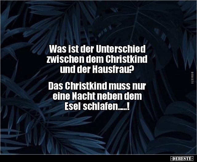 Was ist der Unterschied zwischen dem Christkind und.. - Lustige Bilder | DEBESTE.de