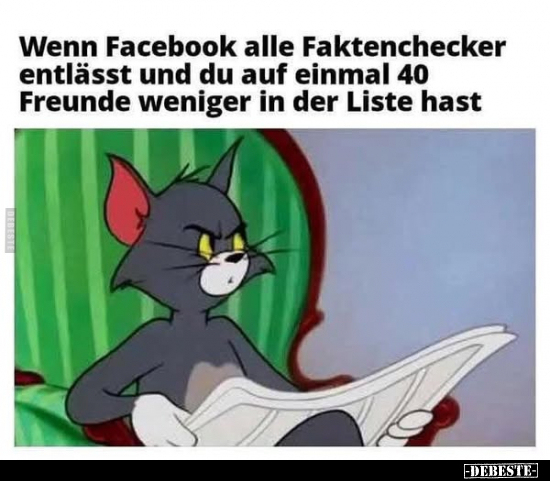 Wenn Facebook alle Faktenchecker entlässt.. - Lustige Bilder | DEBESTE.de