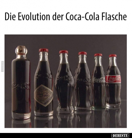Die Evolution der Coca-Cola Flasche.. - Lustige Bilder | DEBESTE.de