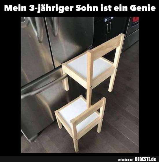 Mein 3-jähriger Sohn ist ein Genie..