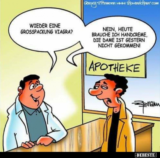 Wieder eine Grosspackung Viagra?.. - Lustige Bilder | DEBESTE.de