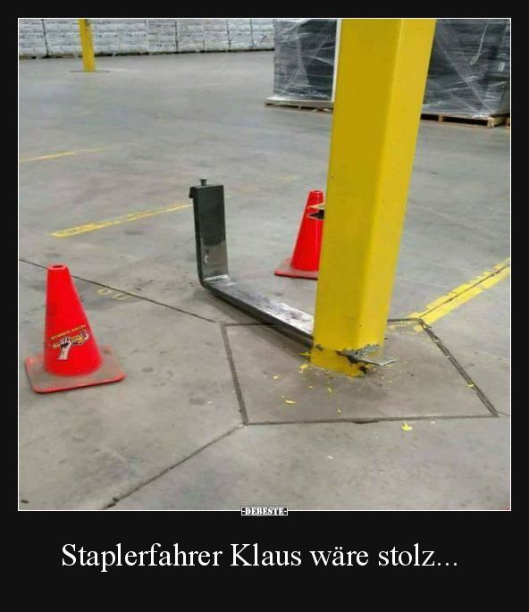 Staplerfahrer Klaus wäre stolz... - Lustige Bilder | DEBESTE.de