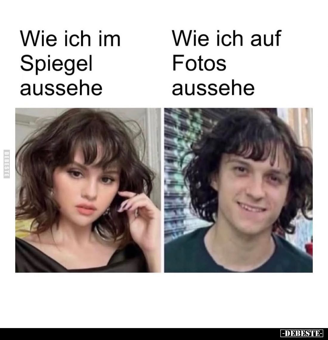 Wie ich im Spiegel aussehe
-
Wie ich auf Fotos aussehe